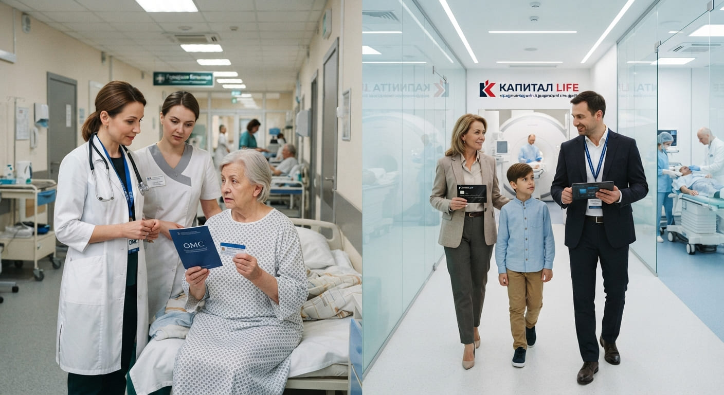 Почему ОМС — это база, а продукт «Международный медицинский стандарт» от КАПИТАЛ LIFE — время, которое спасает жизнь.